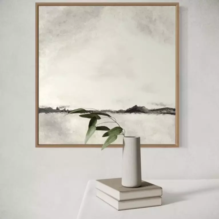 The Distant Calm Line — acrylic painting by Sonal Kering