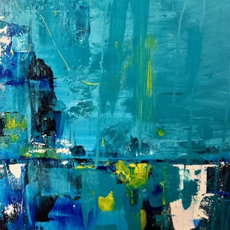 Vivid Depths — acrylic painting by Sonal Kering